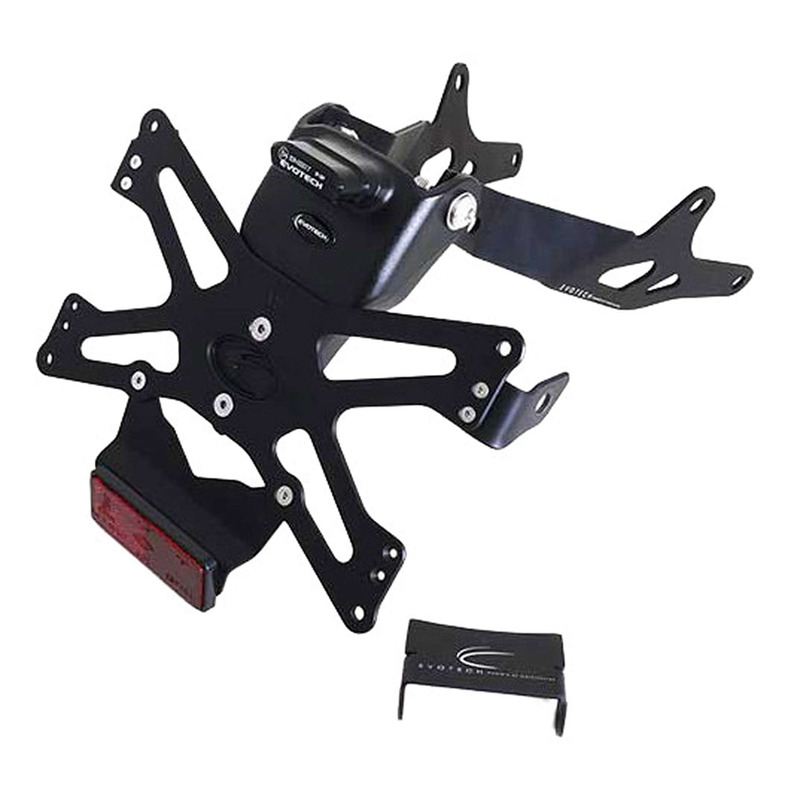 Support de plaque Evotech noir Honda CB 650 R 21-25