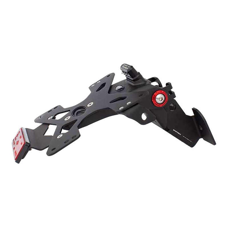 Support de plaque Evotech noir Honda CRF 1000 Africa Twin 18-19