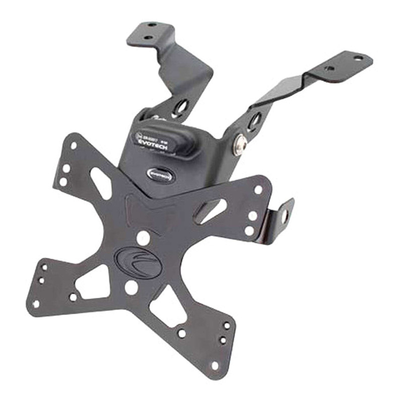 Support de plaque Evotech noir Kawasaki ER-6