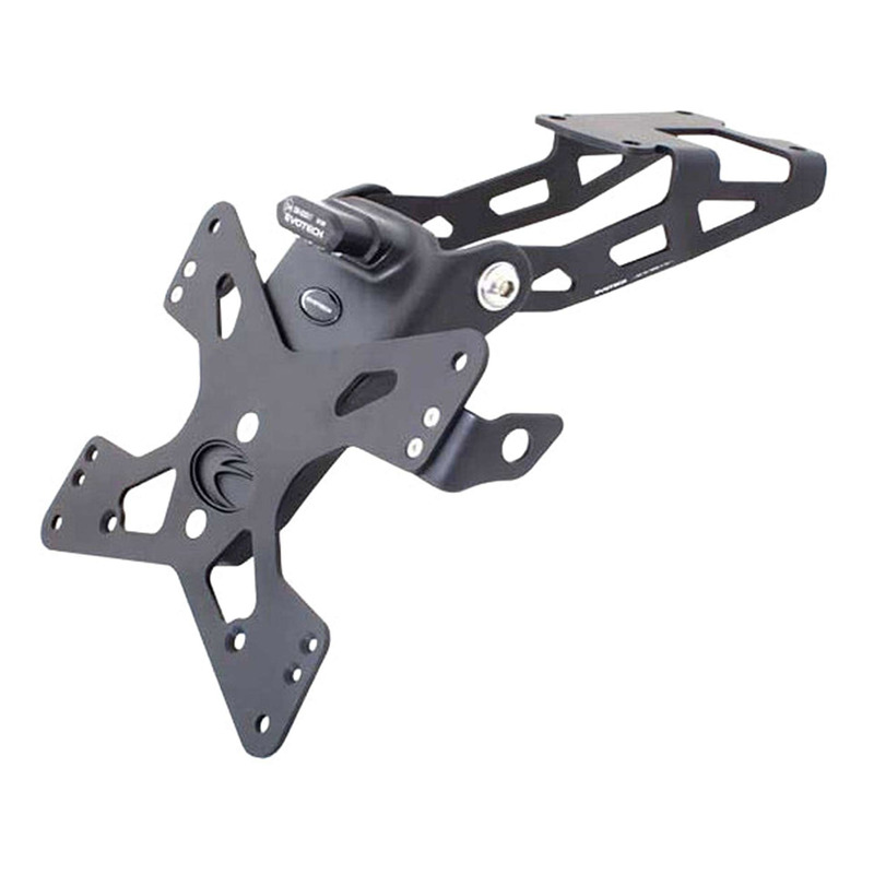 Support de plaque Evotech noir Kawasaki Z 900 17-24