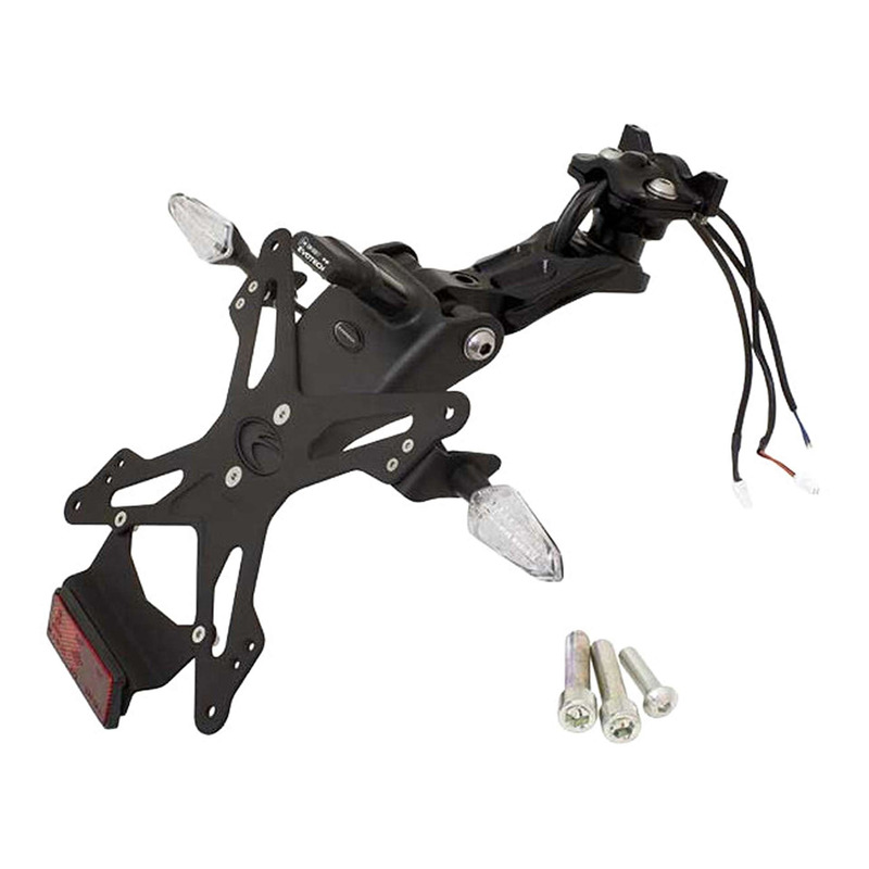 Support de plaque Evotech noir MV Agusta Rivale 800 13-19