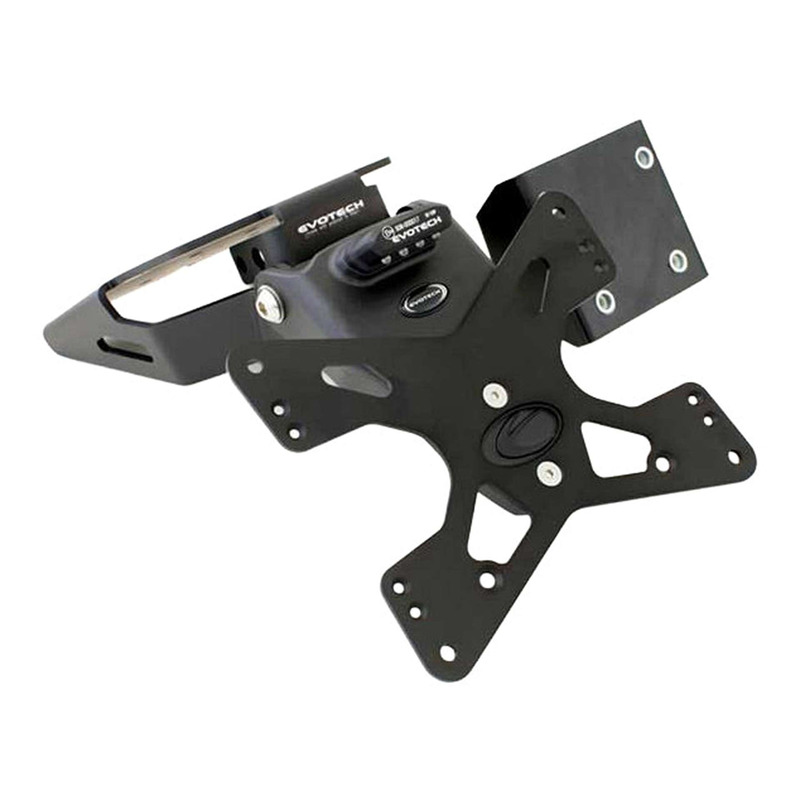 Support de plaque Evotech noir Triumph Speed Triple 1050 16-20
