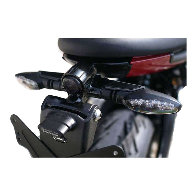 Support de plaque Evotech noir Triumph Trident 660 21-25