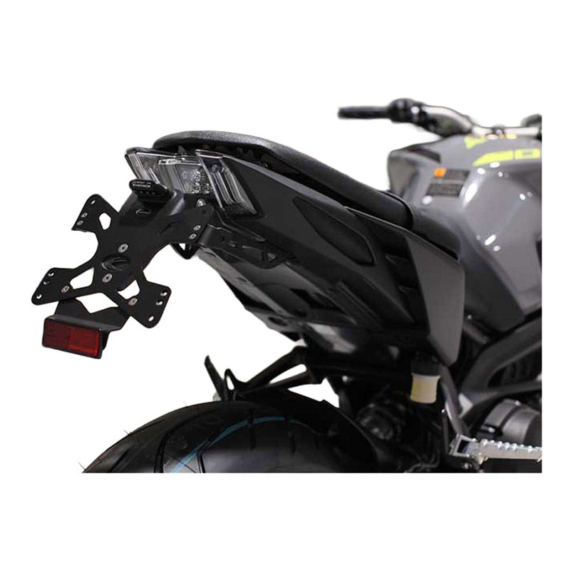 Support de plaque Evotech noir Yamaha MT-09 17-20