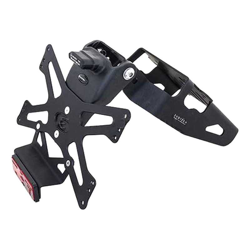 Support de plaque Evotech noir Yamaha Ténéré 700 21-25