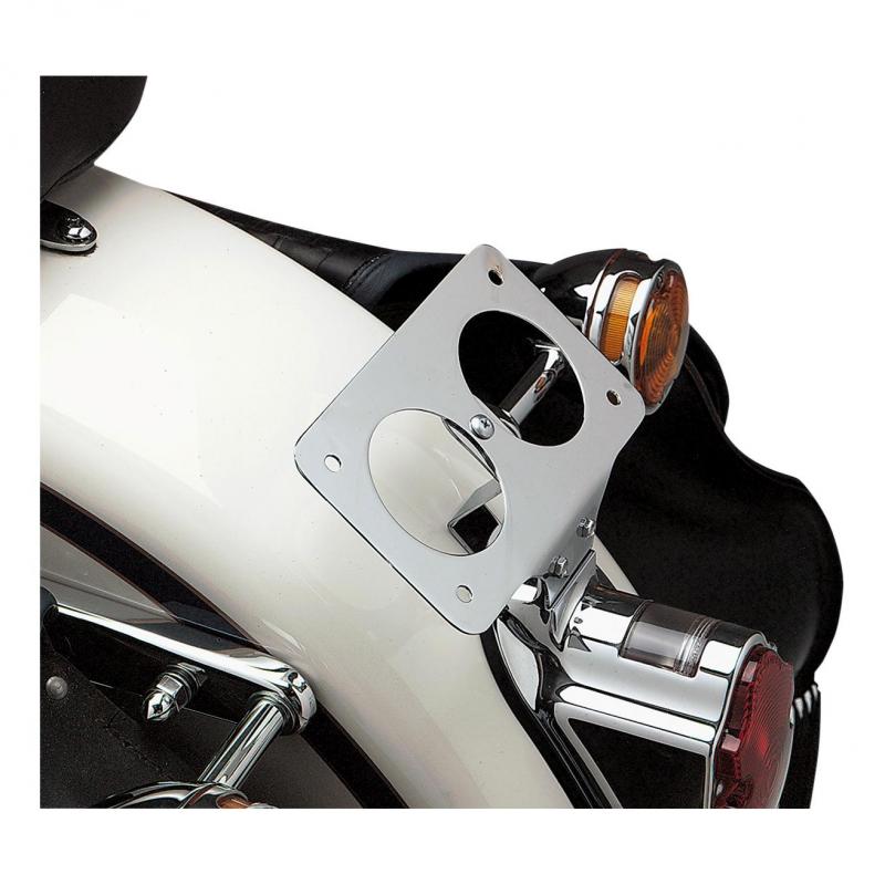 Support de plaque inclinée Harley Davidson Héritage Springer Softail 00-03 Drag Specialties chrome