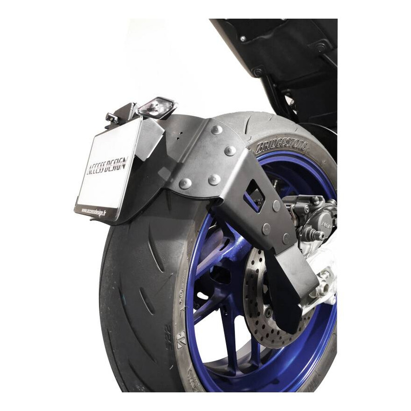 Support de plaque noir Access Design ras de roue Yamaha MT-09 17-20 -  Pièces Carénage sur La Bécanerie