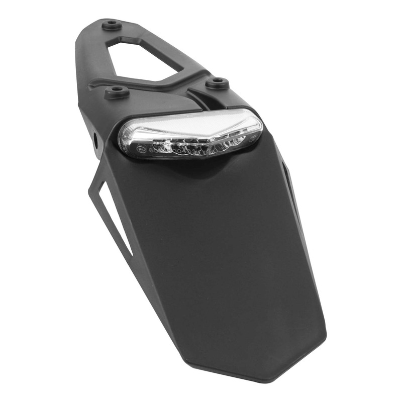 Support de plaque Replay avec feu a LEDs transparent moto 50
