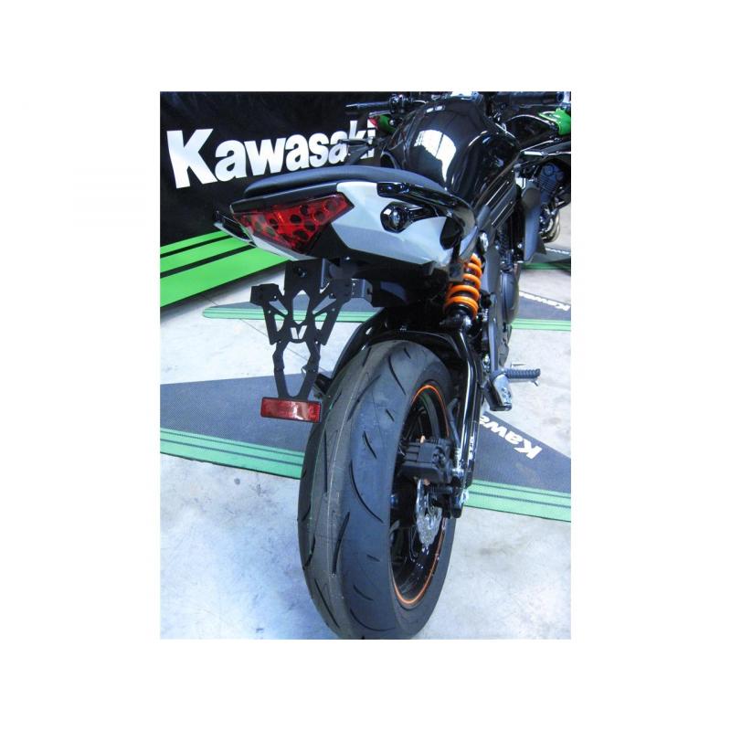 Support de plaque V Parts avec éclairage de plaque pour Kawasaki ER6 12-16