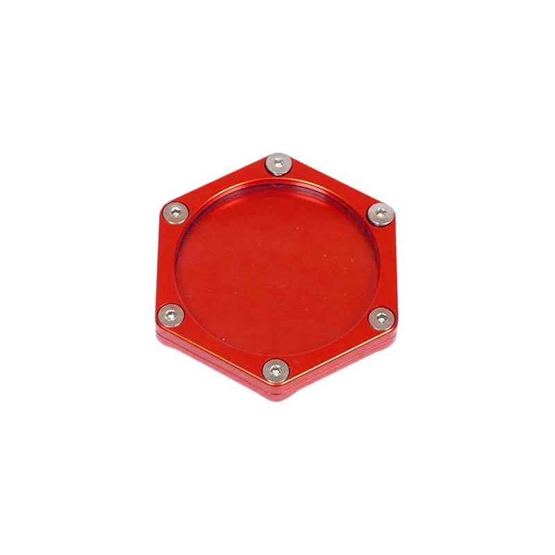 Support de vignette hexagonal Racing Moto Technology rouge