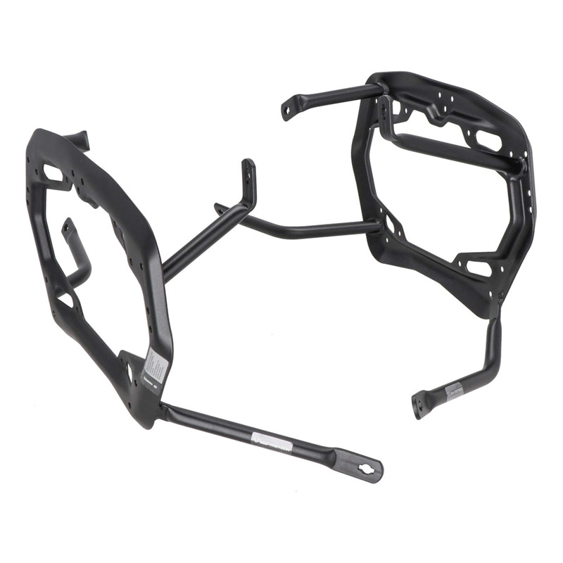 Supports de sacoches latérales SW Motech PRO Kawasaki KLE 500 2026 avec échappement Akrapovic