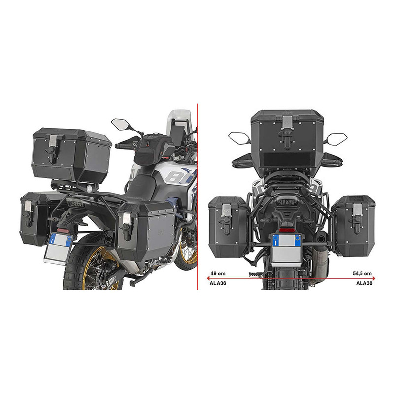 Supports de valises Givi ONE-FIT(PLO) pour système Monokey Voge Valico 800 Rally 25-26
