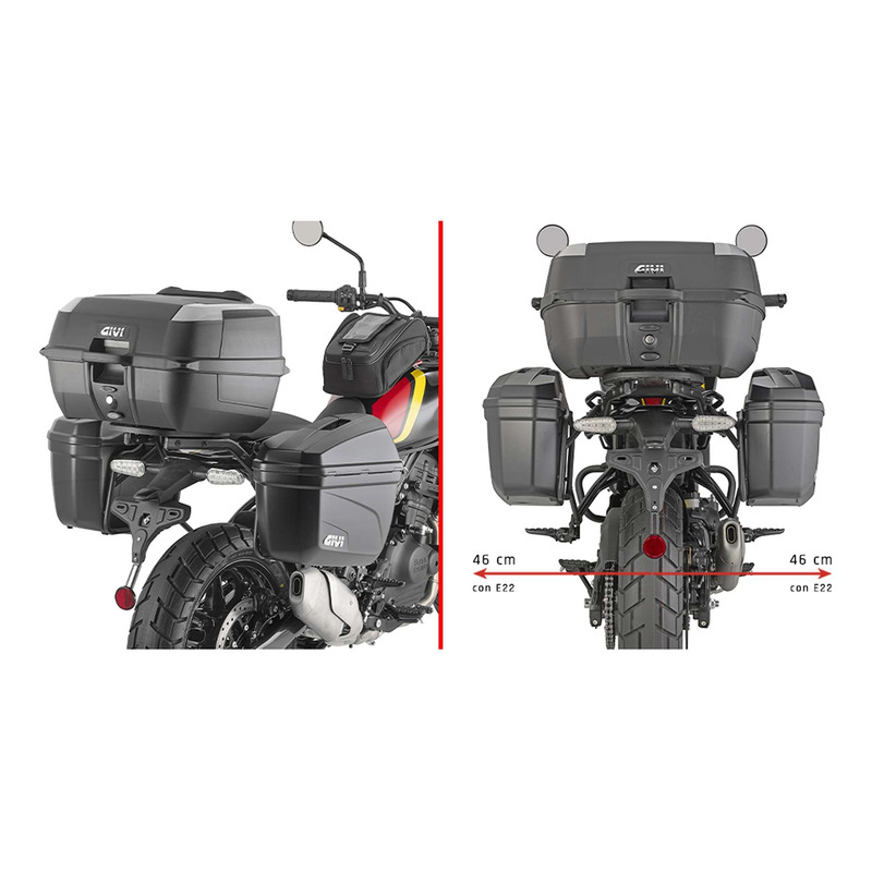 Supports de valises latérales Givi Monokey Royal Enfield Guerilla 450 24-26