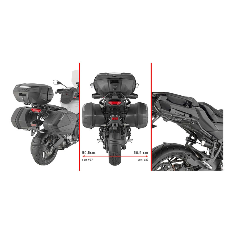 Supports de valises latérales Givi Monokey Tech 3 Yamaha Tracer 9/GT/