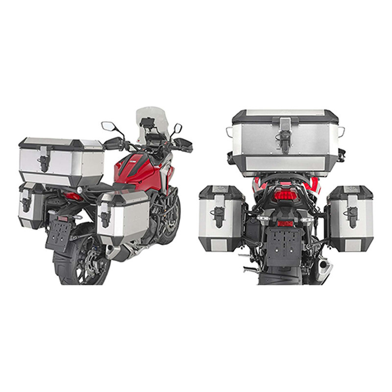 Supports de valises latérales Givi ONE-FIT (PLO) pour système Monokey Honda NC 750X 21-24