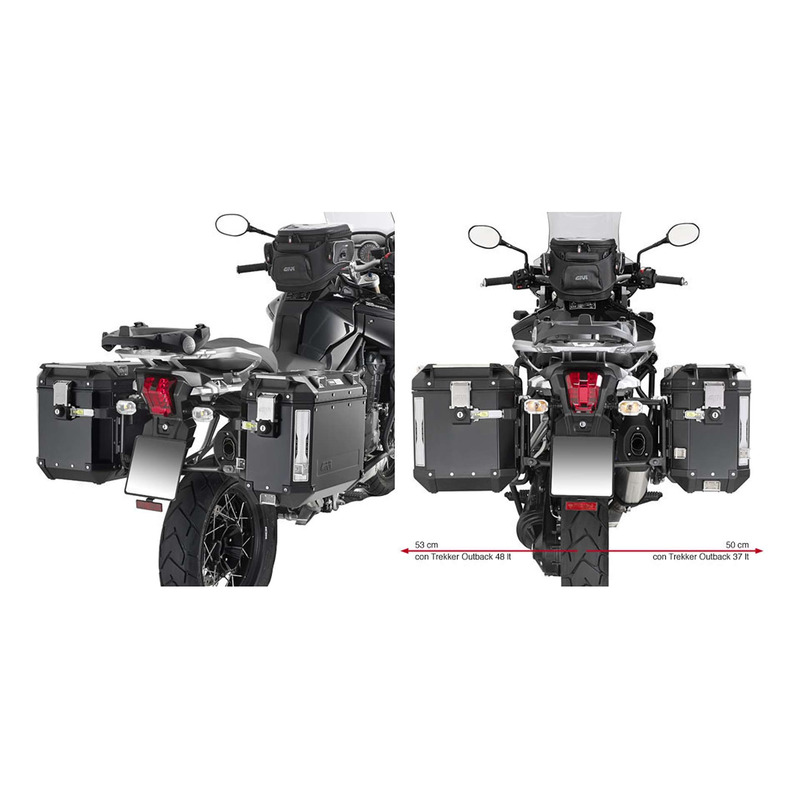 Supports pour valises latÃ©rales Givi Trekker Outback Triumph 1200 tig