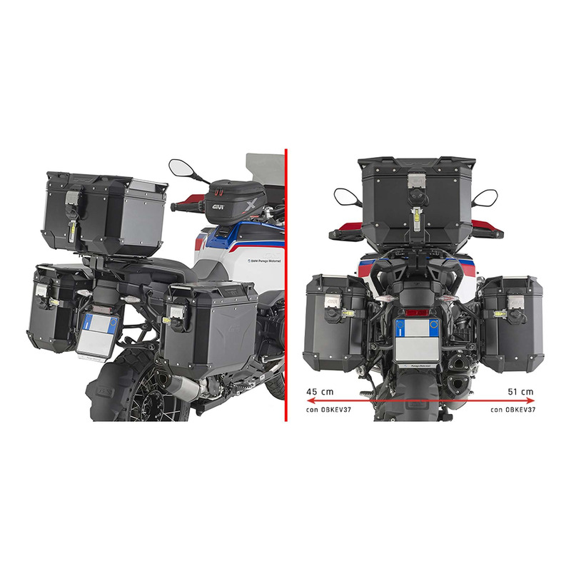 Supports valises Givi ONE-FIT(PLO) pour Monokey Cam-Side Trekker BMW R 1300 GS Adventure 25-26