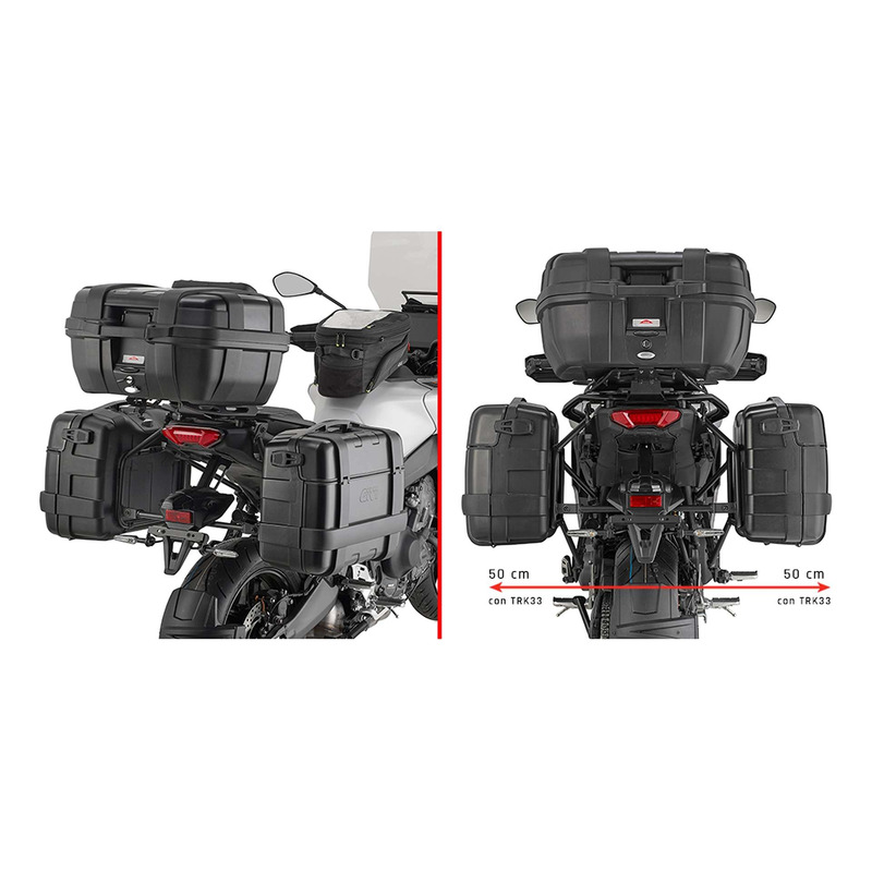 Supports valises Givi ONE-FIT(PLO) pour Monokey Yamaha Tracer 9/GT/GT+ 25-26