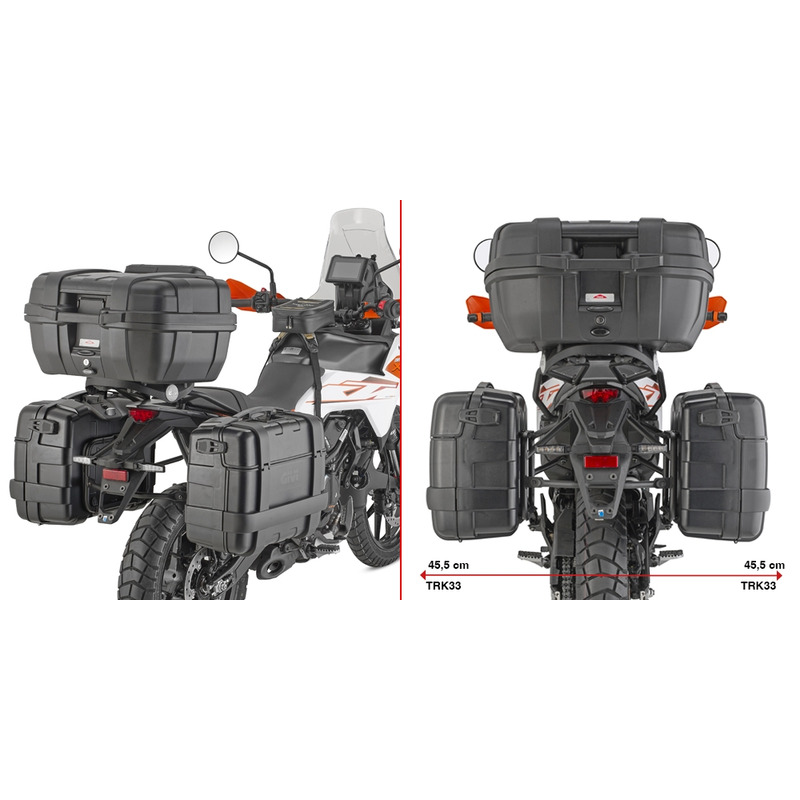 Supports valises Givi ONE-FIT(PLO) pour système Monokey KTM 390 Adventure 25-26