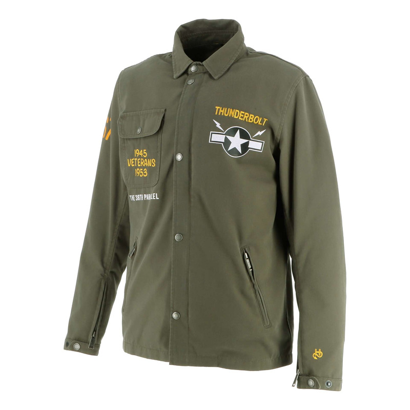 Surchemise moto Helstons Patriot kaki