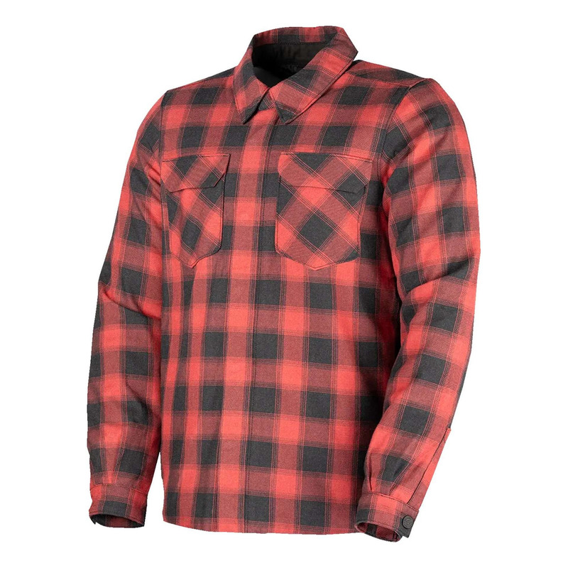 Surchemise moto Icon Fallblock Flannelâ ¢ rouge/noir- S