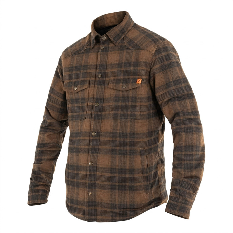 Surchemise moto John Doe Motoshirt brown