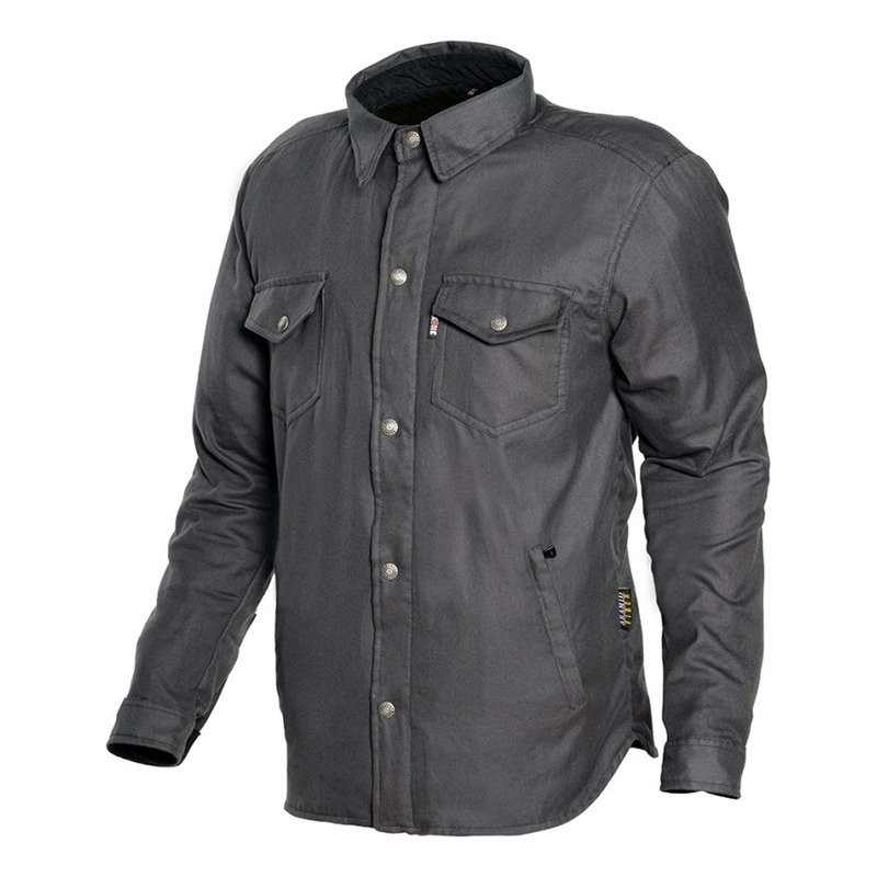 Surchemise moto Nexone Biker uni gris