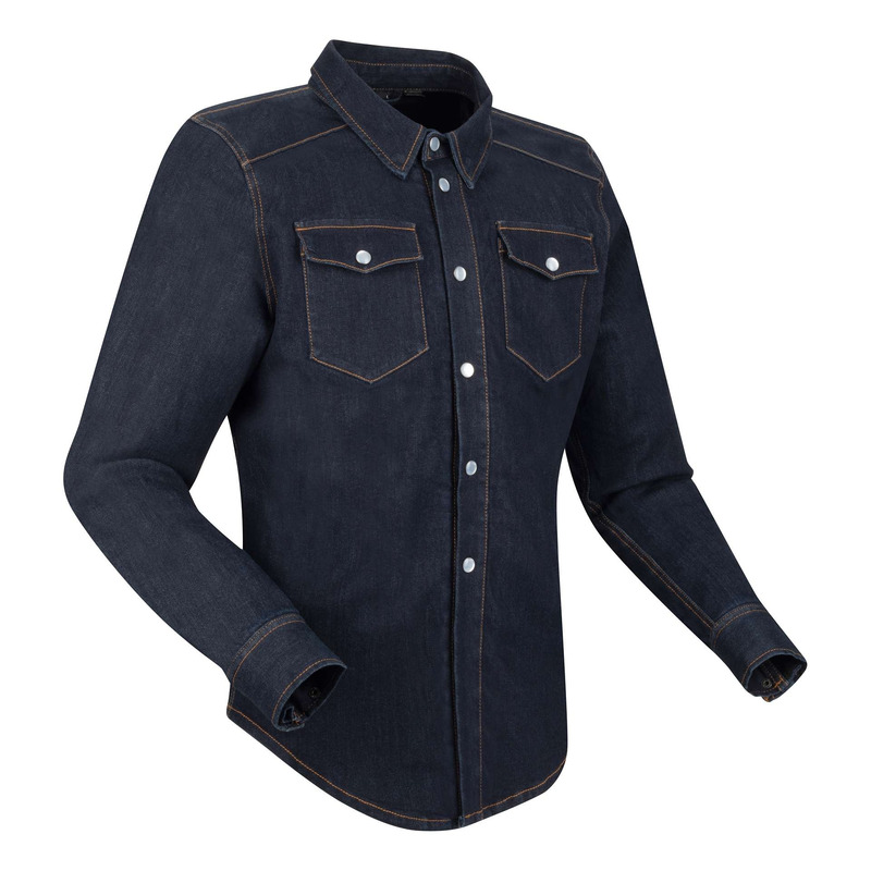 Surchemise moto Segura Luthor bleu- S