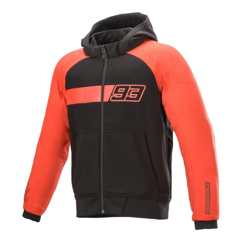 Sweat à capuche Alpinestars Aragon MM93 Marc Marquez 93 noir/rouge- S