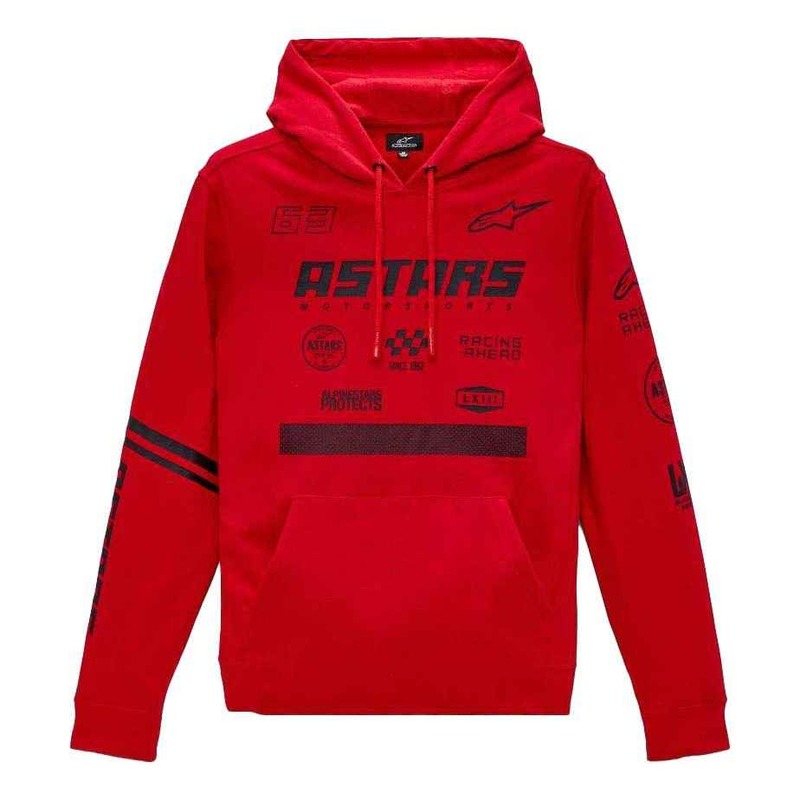 Sweat à capuche Alpinestars Multirace hoodie rouge- S