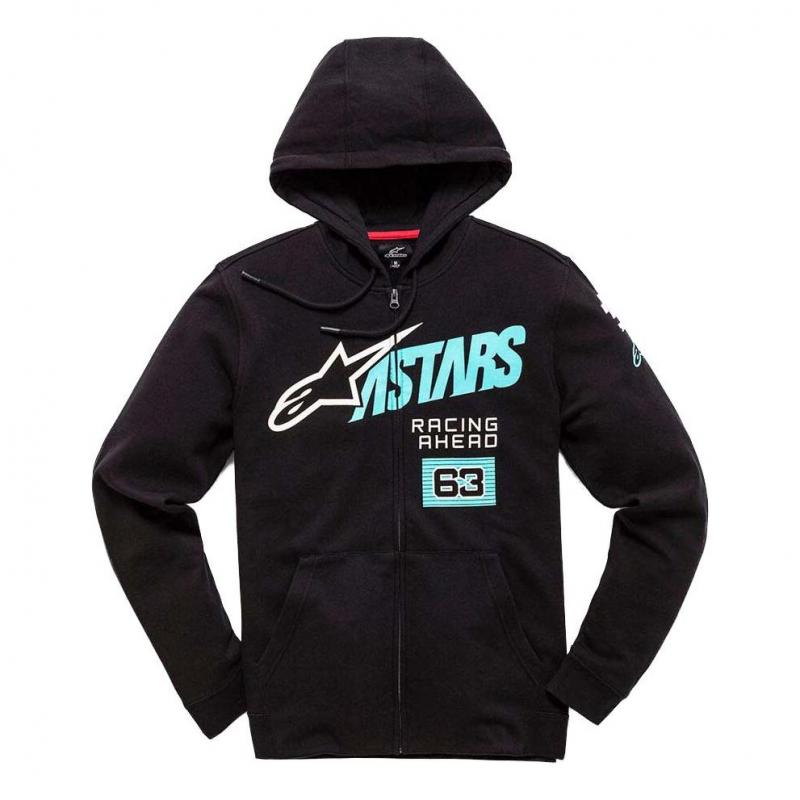 Sweat à capuche Alpinestars Title zip noir- M