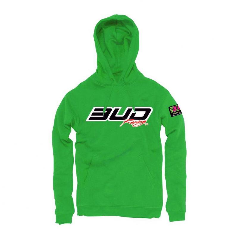 Sweat à capuche enfant Bud Logo vert - 8 ans
