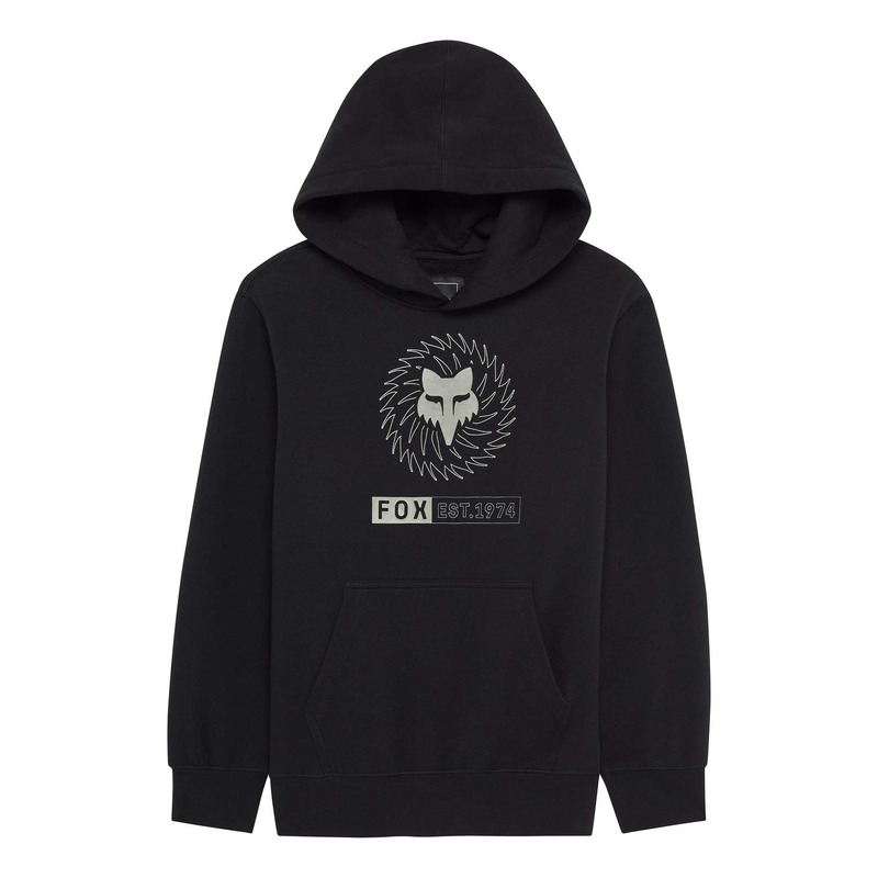 Sweat à capuche enfant Fox Racing Youth Kairos black-
