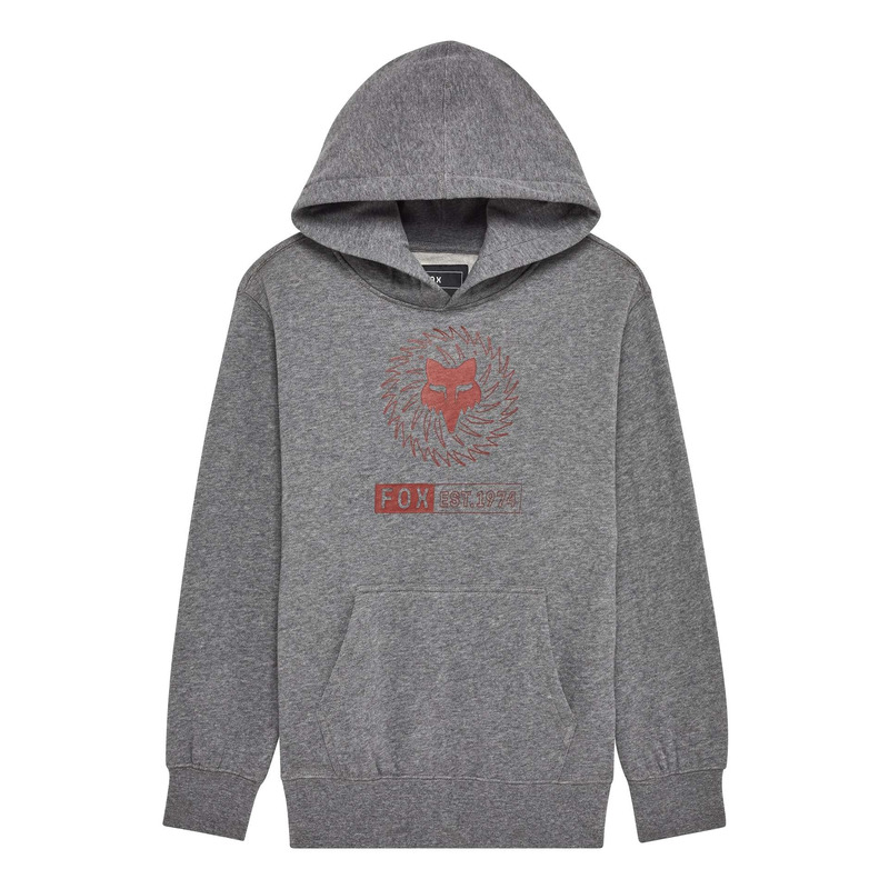 Sweat à capuche enfant Fox Racing Youth Kairos heather graphite-