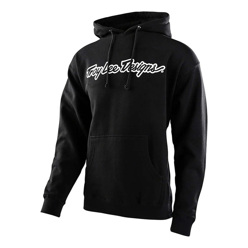 Sweat à capuche enfant Troy Lee Design Signature noir/gris
