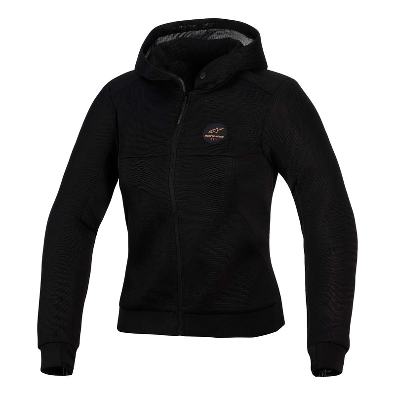 Sweat à capuche femme Alpinestars Chrome Superairflow black copper