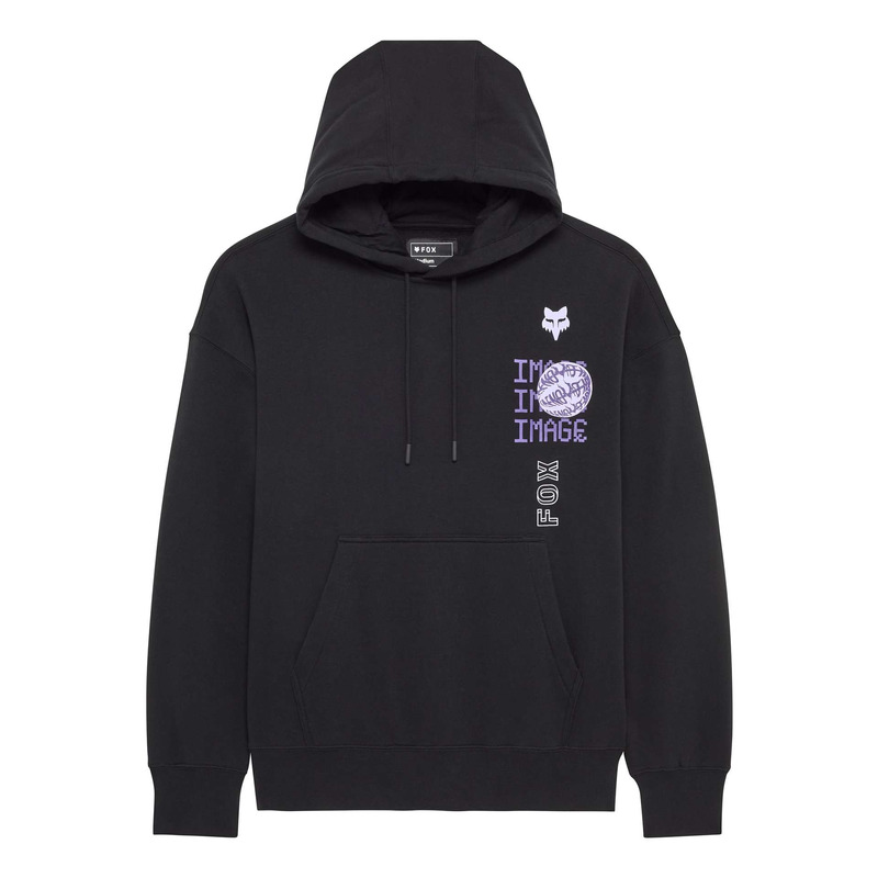 Sweat à capuche Fox Racing Image Phantom Oversized black- 2X