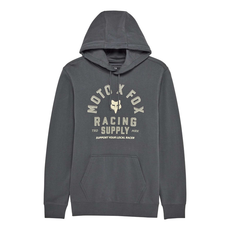 Sweat à capuche Fox Racing Local Racer dark shadow- 2X