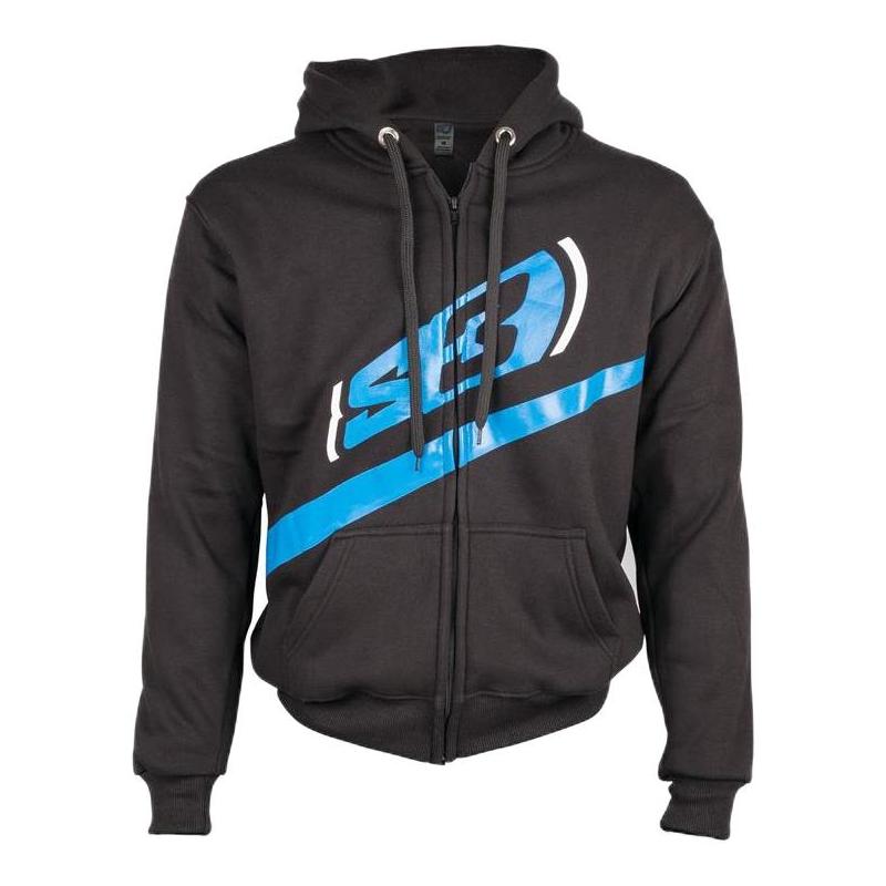 Sweat à capuche S3 Alaska noir/bleu- XS