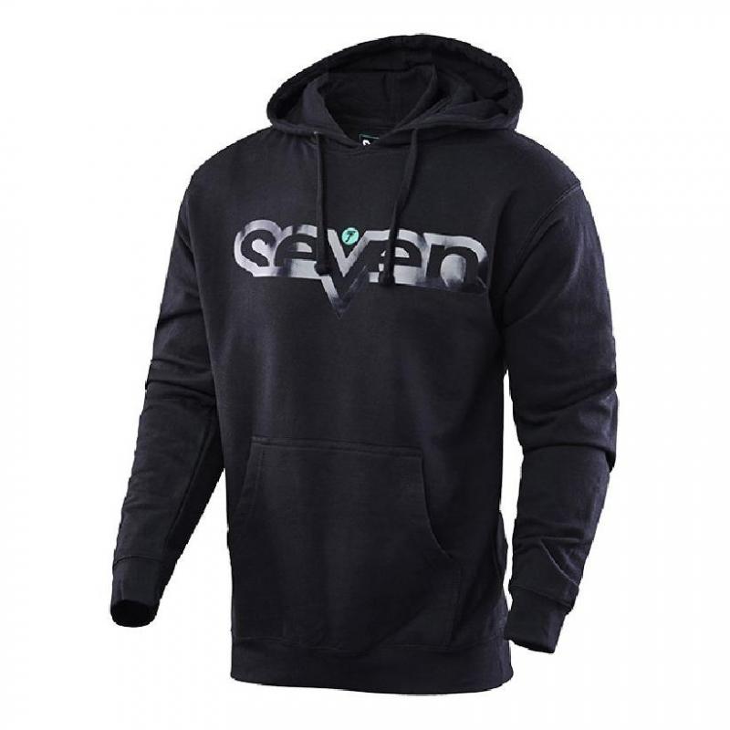Sweat à capuche Seven Brand noir- XL