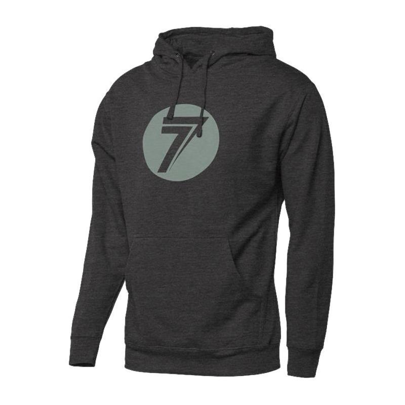 Sweat à capuche Seven Dot charcoal heather- L/XL