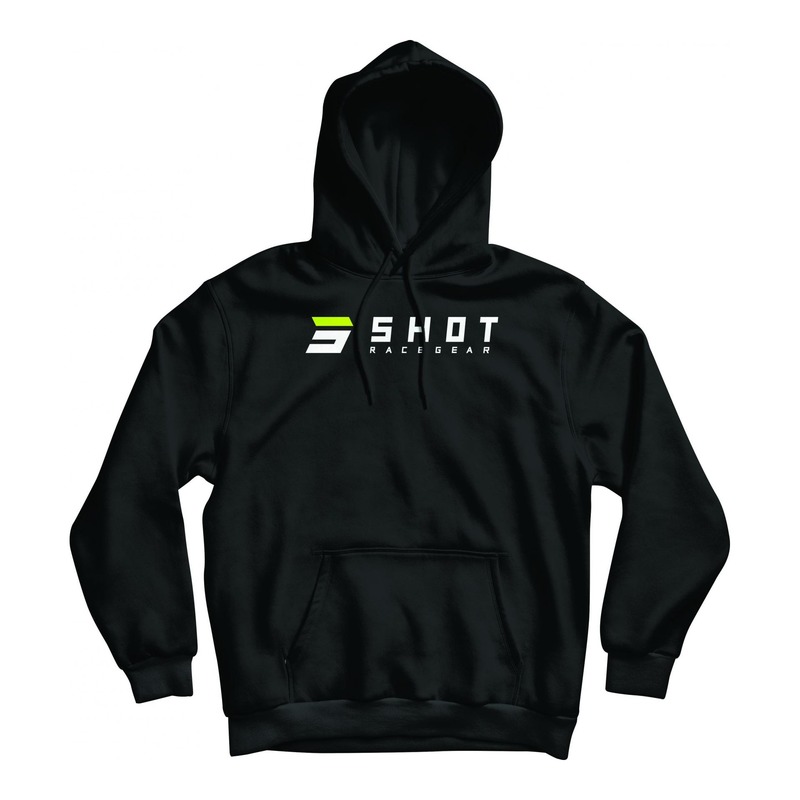 Sweat à capuche Shot Team noir- M