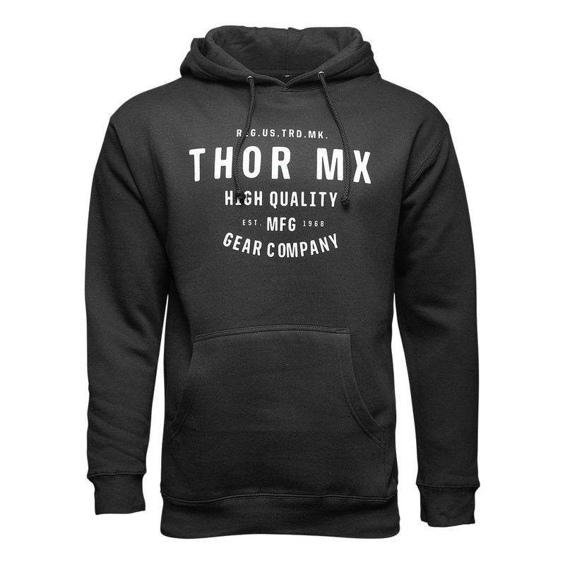 Sweat à capuche Thor Crafted PO noir- S