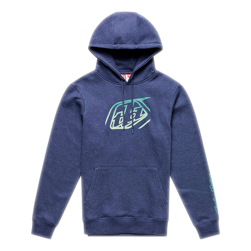 Sweat à capuche Troy Lee Design Signature navy heather