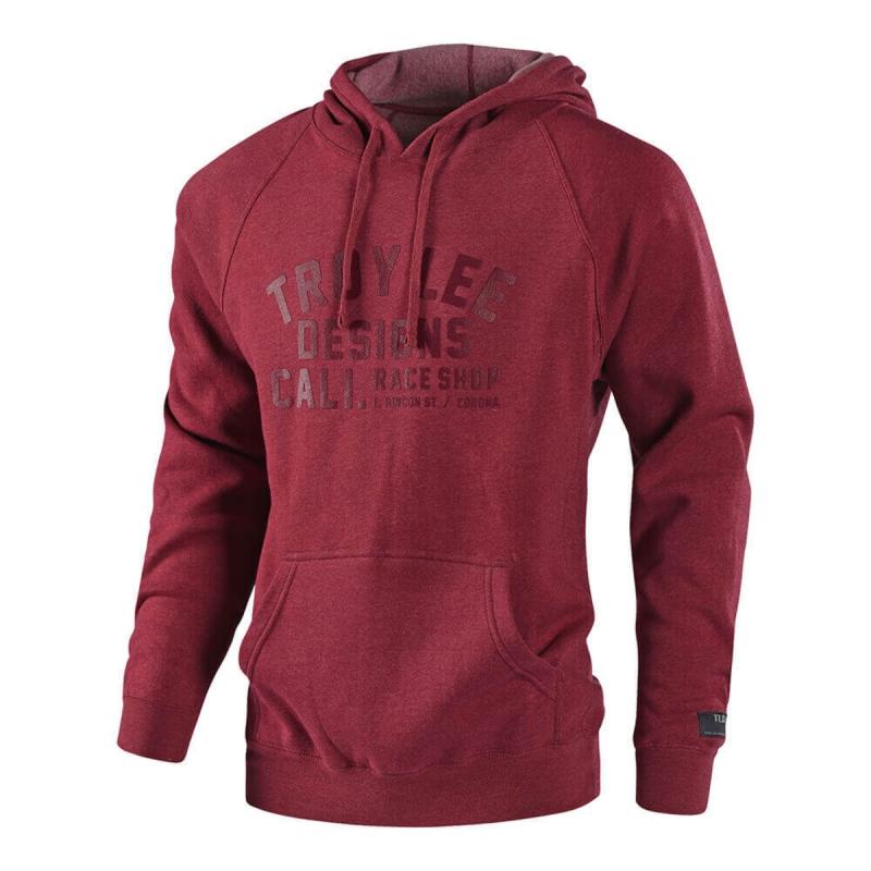 Sweat à capuche Troy Lee Designs Podium Crimson heather- L