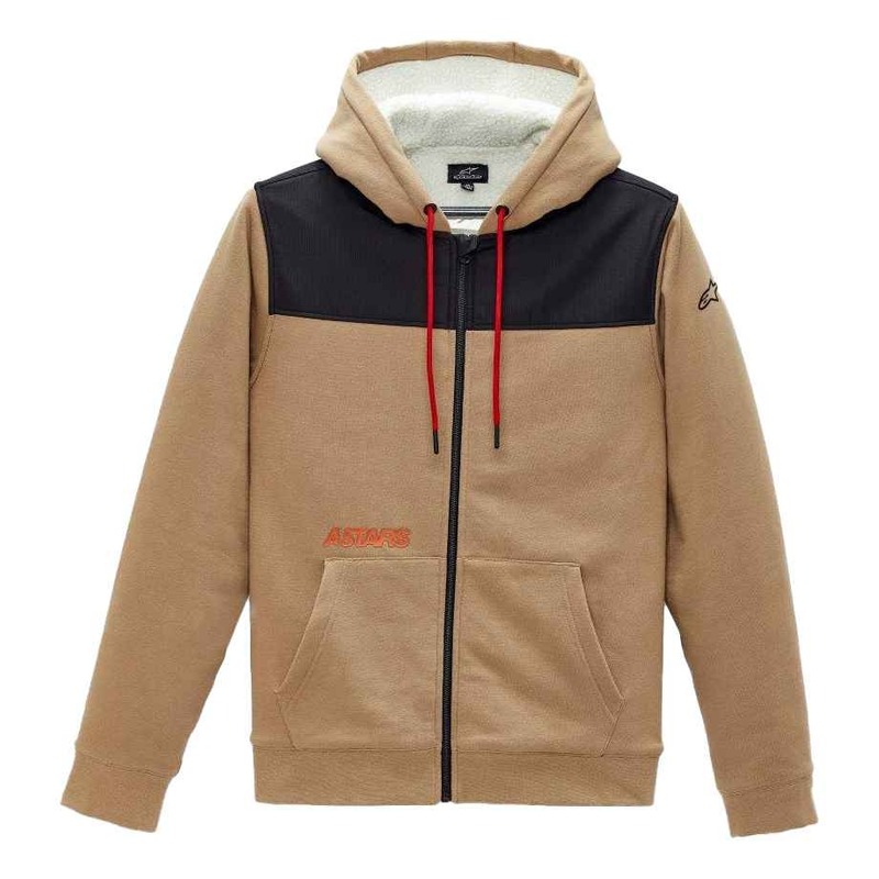 Sweat à capuche zippé Alpinestars Alliance Sherpa Hybrid sand- S