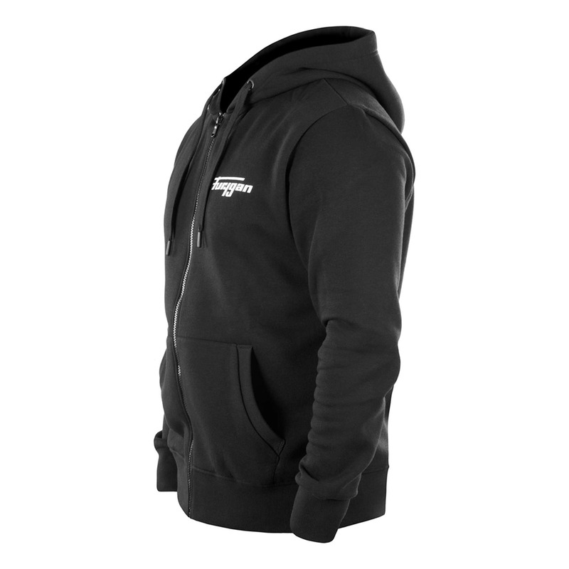 Sweat à capuche zippé Furygan Corpo zip noir/blanc