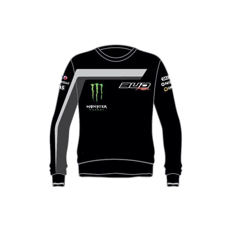 Sweat enfant Team Bud Racing 18 gris/noir- 14 ans