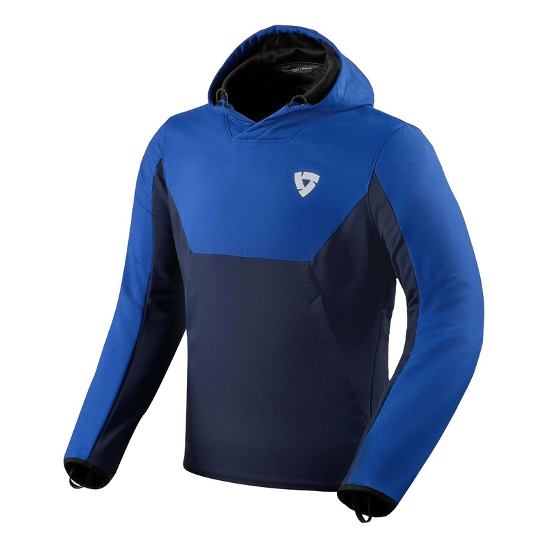 Sweat moto à capuche Rev’It Andon blue/blue