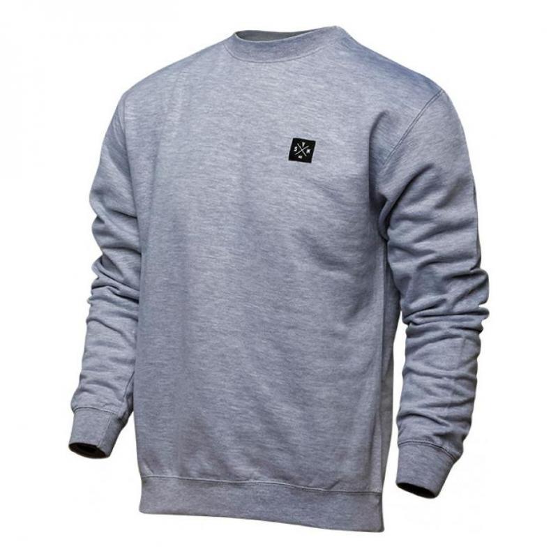 Sweat Seven Benchmark Crew Neck grey heather- S